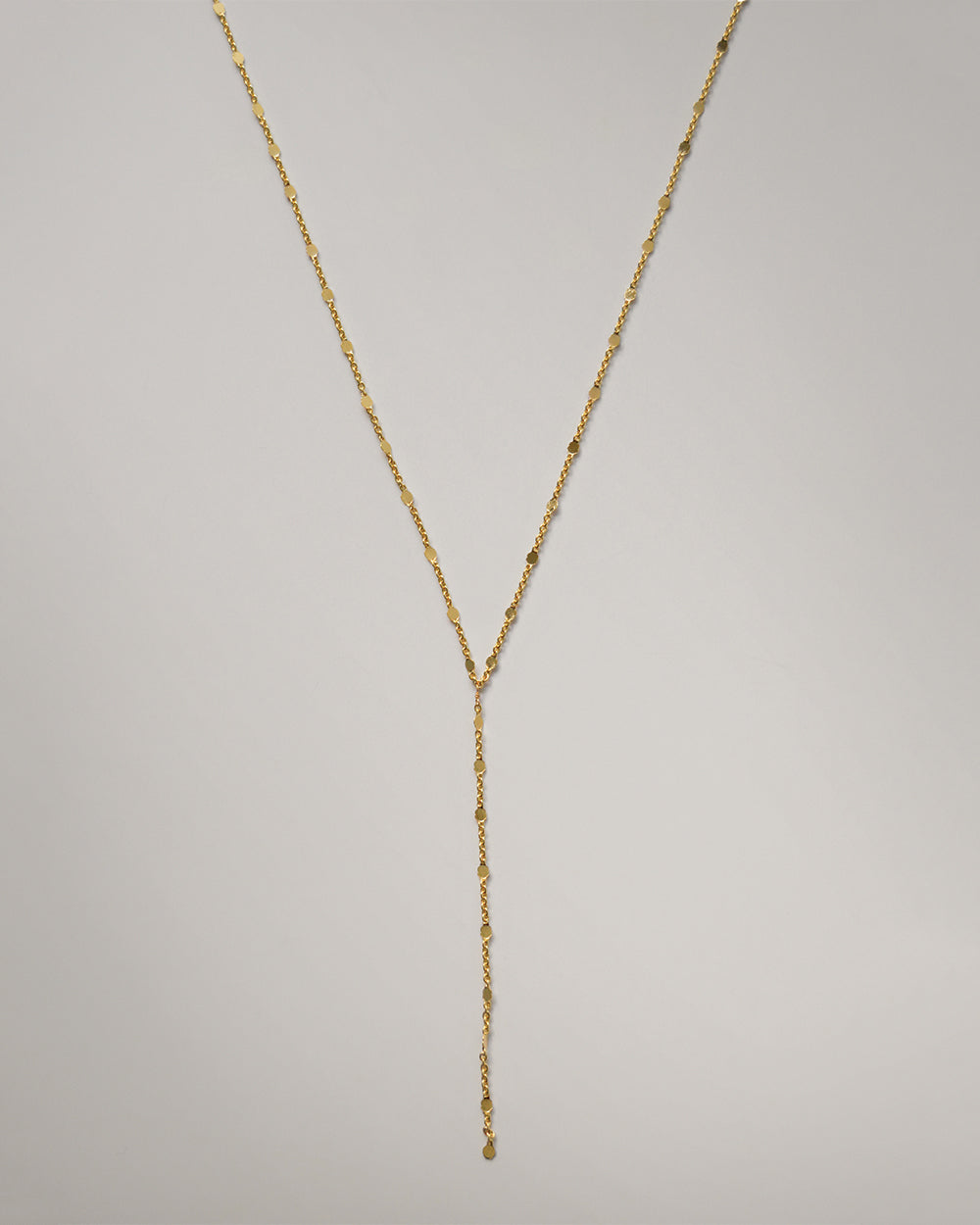 Reflective Coins Chain Lariat