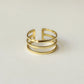 Triple Layer Adjustable Ring