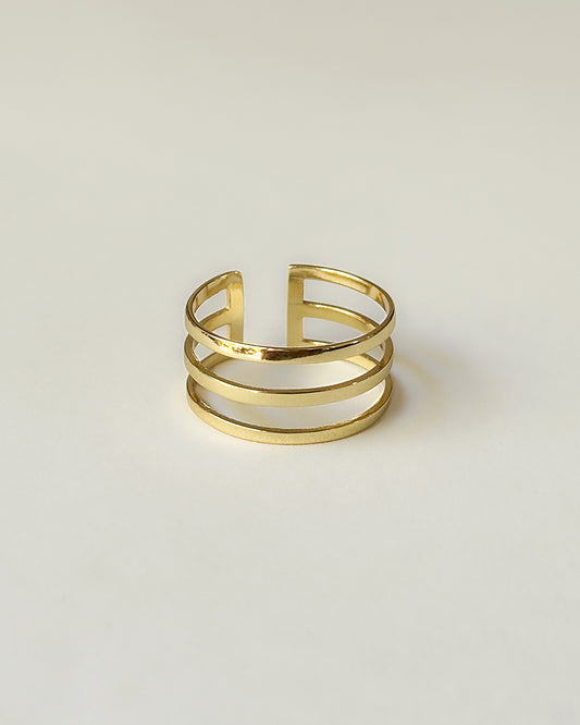 Triple Layer Adjustable Ring