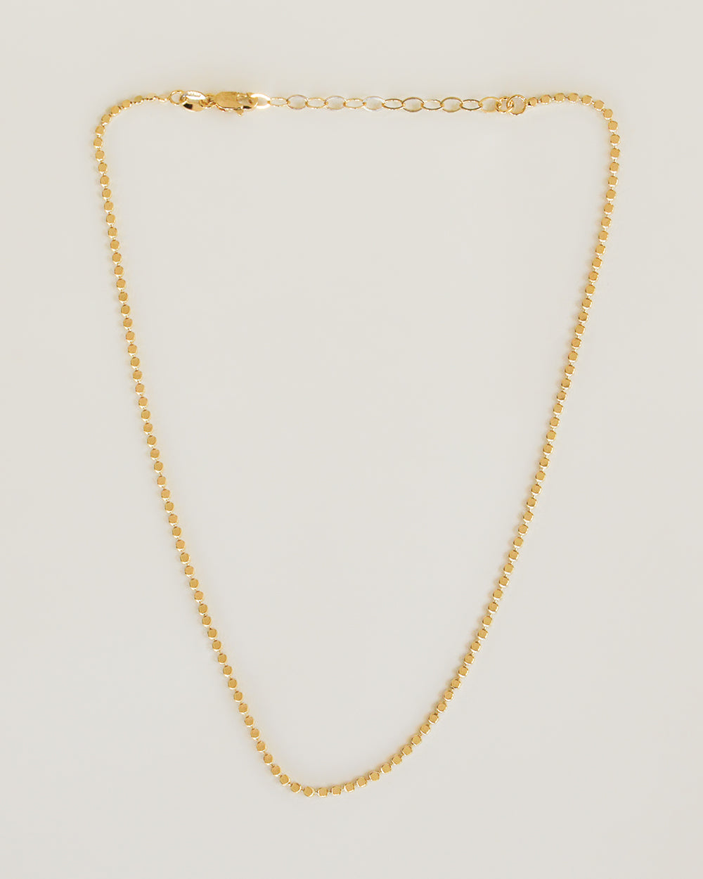 Flat Ball Chain Necklace