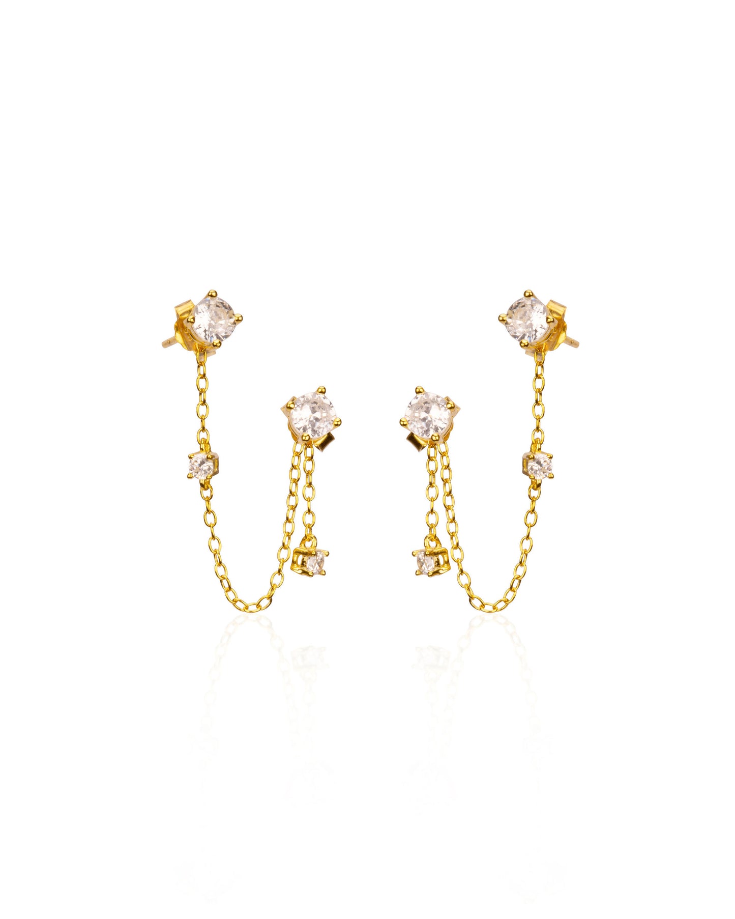 Rachel Double Piercing Earrings
