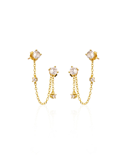 Rachel Double Piercing Earrings