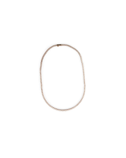 Round Bezel Tennis Necklace