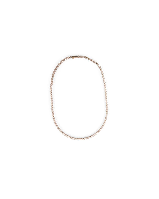 Round Bezel Tennis Necklace